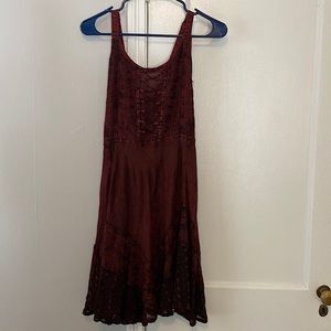 Maroon Vintage Dress